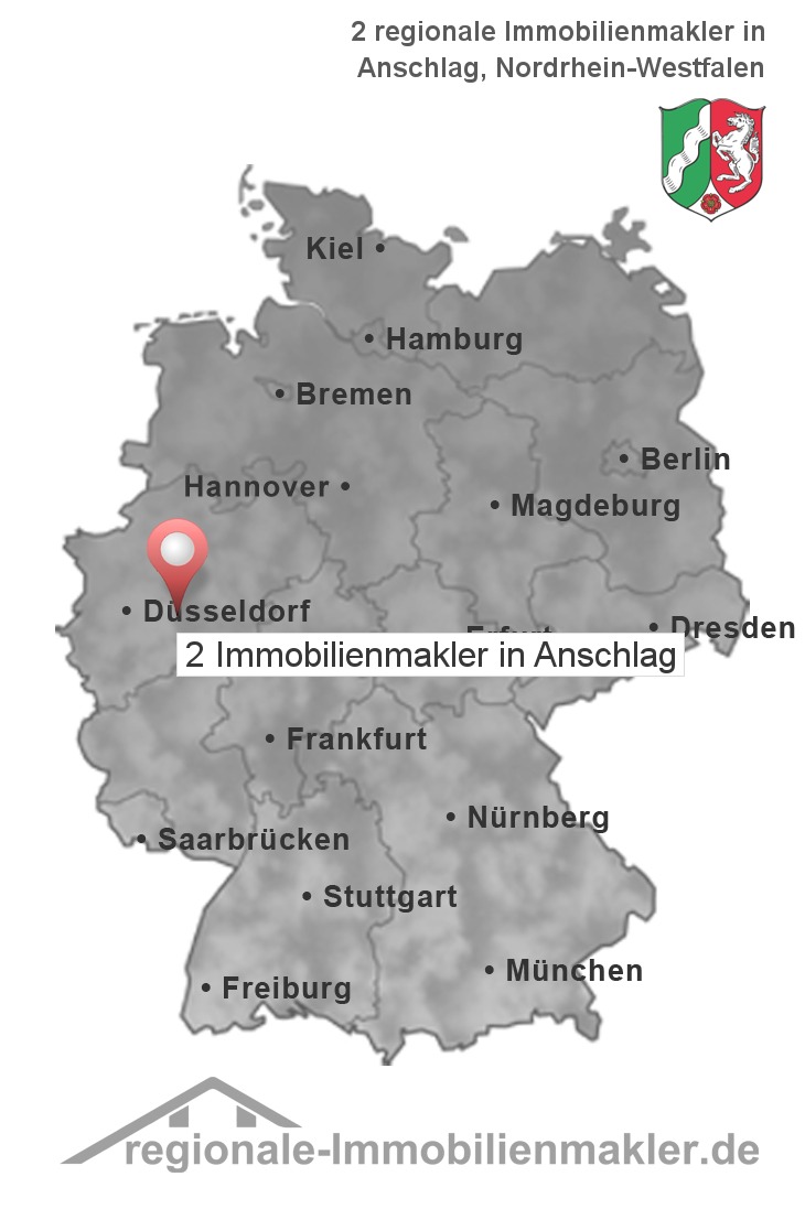 Immobilienmakler Anschlag