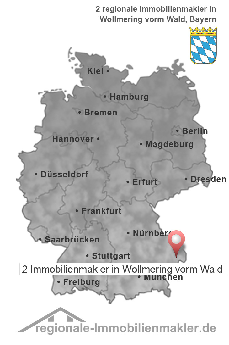 Immobilienmakler Wollmering vorm Wald